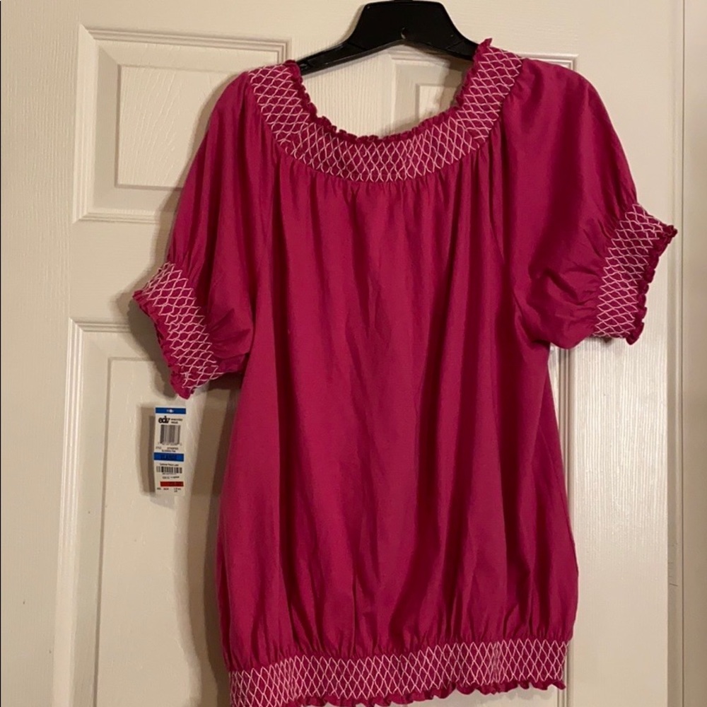 Style & Co hot pink top - Picture 3 of 3